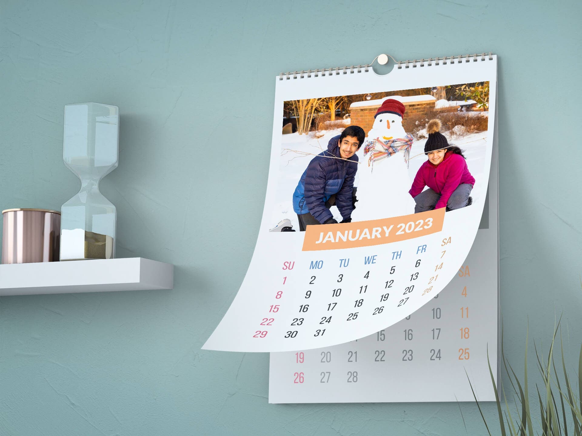 Digital Wall calendar